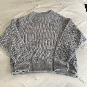 Cozy Blue Knit Sweater